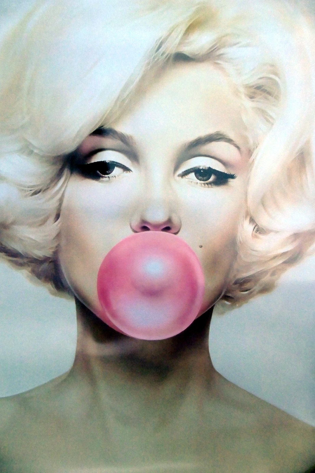 Marilyn Monroe Pink Bubble Gum Premium Art Print 36in x 24in large wall ... - $35.25