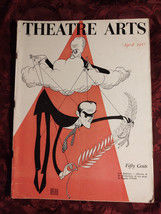 Theatre Arts April 1957 Albert Hirschfield Jose Quintero - £6.36 GBP