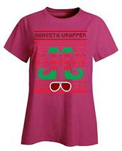 Kellyww Gangsta Wrapper Elf Christmas Gangster Rapper - Ladies T-Shirt - £26.10 GBP