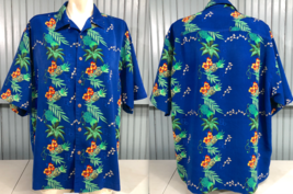 Reservoir Hawaiian  L / XL Tropical Fish Resort Vacation Button  Shirt - $14.40