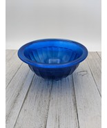 Vintage 6&quot; by 2 3/4&quot; Ribbed Cobalt Blue Mixing Bowl - $19.95