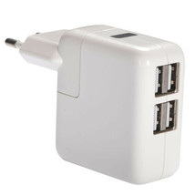Mobile EU Smartphone Charger &amp; Tablet Charger with 4 USB Ports Fast Charge 2.1A - £17.33 GBP