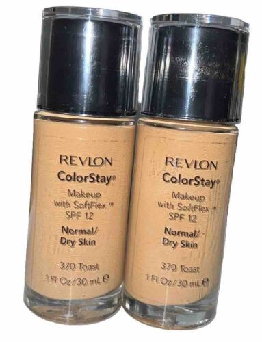 (Pack Of 2) Revlon ColorStay Makeup With SoftFlex Normal/Dry #370 TOAST (New) - $19.79