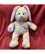 Build-A-Bear Tie-Dye Rainbow Bunny Plush Stuffed Animal 16” Pastel Multi... - $18.00