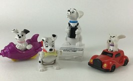 Disney 101 Dalmatians McDonald&#39;s Toys 4pc Lot Puppy Dog Figures Wind Up Racer  - £9.59 GBP