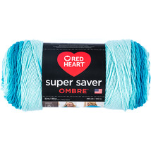 Red Heart Super Saver Ombre Yarn-Scuba - £19.06 GBP