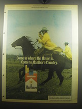 1975 Marlboro Cigarettes Advertisement - Come to where the flavor is - £14.78 GBP