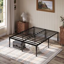 Queen Bed Frame, 18'' Metal Platform Bed with 16.6'' Under-Bed Storage S... - $57.21