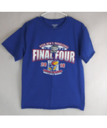 Kansas Jayhawks NCAA Men&#39;s Basketball 2018 Final Four Men&#39;s T-Shirt Size... - $17.45
