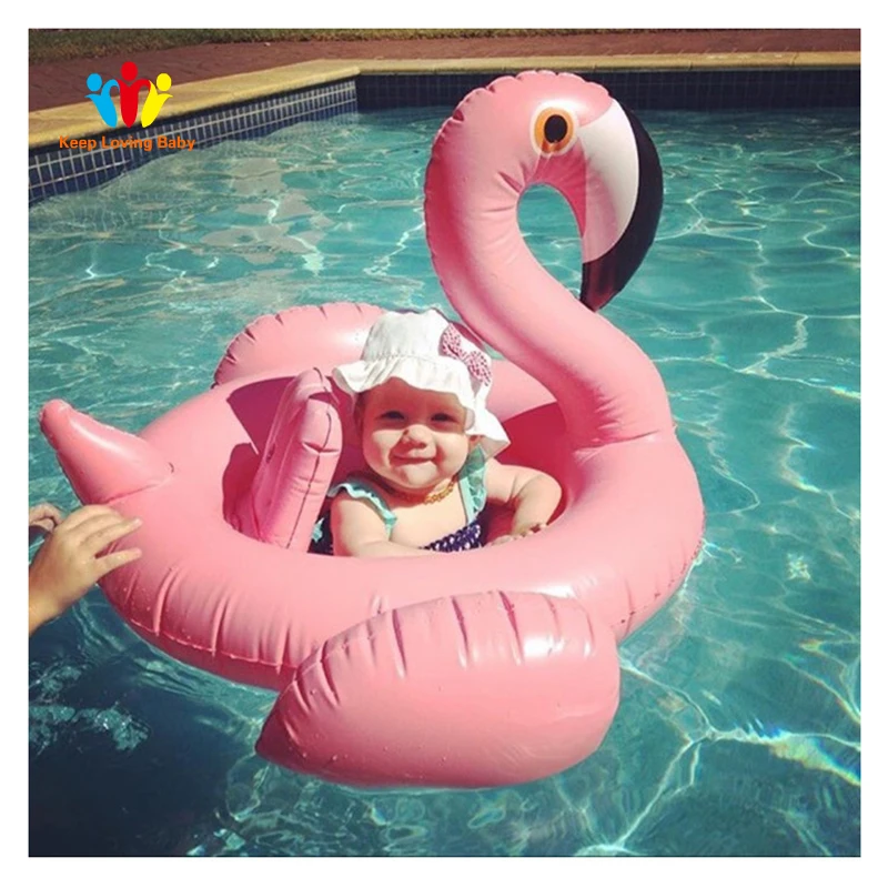Inflatable Flamingo Swimming accessori Baby Summer Water Fun Pool Toy Kids - £24.70 GBP