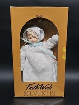 Vintage Faith Wick Silvestri Baby Doll Christening Gown Blue Bow  30008 ... - $18.98