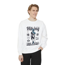 Unisex Garment-Dyed Sweatshirt | Hiking Adventure | Born To Hike - £39.45 GBP+