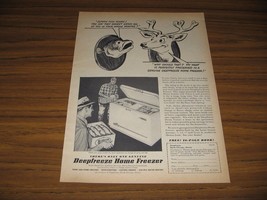 1951 Print Ad Deepfreeze Home Freezers Fishermen Put Fish in Freezer Chi... - $10.21