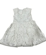 Halabaloo Girls White Floral Lace Party Dress Sleeveless Size 6 Laser Cu... - €54,51 EUR