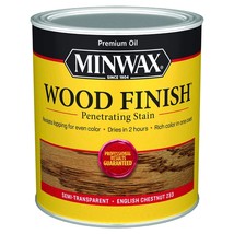 1 qt Minwax 70044 English Chestnut Wood Finish Oil-Based Wood Stain - £19.65 GBP