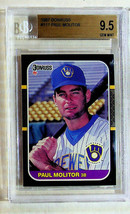 1987 Donruss Paul Molitor #117 BGS 9.5 GEM MINT Cert #0001752605 - £27.34 GBP