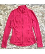 Spyder Active Jacket Size Small Hot Pink Thumbholes Full Zip Up Womens - £35.20 GBP