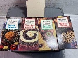 1983 Cookbook Set The Bon Appetit Kitchen Collection Recipes Vintage 4 Mini Book - £5.42 GBP