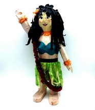 Hawaiian Hula Theme Tiki Girl Piñata Candy Luau Party Birthday 21&quot; - £17.29 GBP