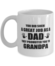 Funny Mug For Grandpa - Promoted To First Time Grandpa - Cool Unique Father&#39;s  - £12.02 GBP