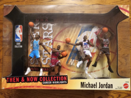 Sports Michael Jordan 1999 Mattel Then &amp; Now Collection Action Figures - £62.65 GBP