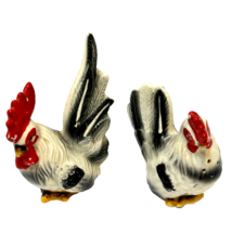 Vintage Ceramic Rooster and Hen Salt and Pepper Shaker Set Made in Japan... - $14.58
