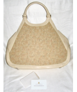 JERRY TERRENCE “CARPETBAG” LARGE TOTE HANDBAG- TEXTURED CARPET INSERT PA... - $712.24 MXN