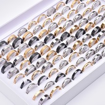 Wholesale 100pcs/lots Smooth Stainless Steel Internal polishing Width 2mm-8mm Je - £51.31 GBP