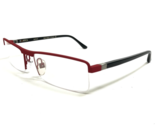 Starck Mikli Eyeglasses Frames SH1110 M02M Black Red Half Rim Biocut 57-... - $186.85