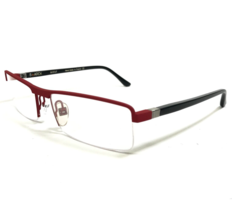 Starck Mikli Eyeglasses Frames SH1110 M02M Black Red Half Rim Biocut 57-18-140 - £146.93 GBP