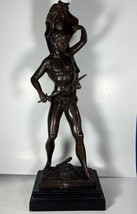 bronze statue sculpture Emile Picault Ad Unum Unsigned Date Unknown - $322.19