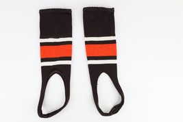 Vtg 40s 50s Distressed Knit Striped Athletic Uniform Stirrup Socks Brown... - £38.88 GBP