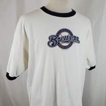 Lee Sport Milwaukee Brewers Ringer T-Shirt XXL Baseball MLB 2007 Logo Co... - $17.99