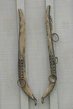 Antique Rustic Wooden Horse Hames Mixed Pair Western Country Farm Tool - £46.71 GBP