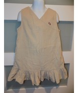 Hipdaisy Khaki Uniform Corduroy Pleated Jumper Dress Size 5 Girl&#39;s - $16.20