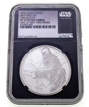 2017 Nieu S $ 2 Star Wars Klassisch Chewbacca NGC PF70 Ultra Cameo W / COA - £221.34 GBP