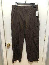 NWT PacSun Women&#39;s Brown Low Rise Puddle Cargo Pants SZ Large NEW - £23.26 GBP