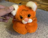 Vintage Kamar Plush Orange Tiger Cat 6.5” Long - £12.14 GBP