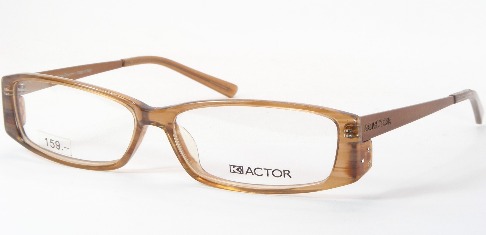K-ACTOR KV672 16 Marrón Claro Único Raro Gafas 55-13-140mm Italia - $81.14