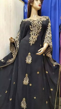 Farasha Gown Dress Moroccan Hand Work Dubai Stylish Abaya Long Islamic K... - $84.00