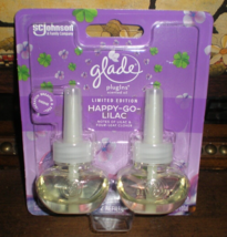 (2) Glade PlugIns Scented Oil Refills Limted Ediition HAPPY GO LILAC - £7.60 GBP