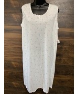 Carole Night Gown Women&#39;s Sz. Medium Floral Print Lounger Sleeveless Ple... - $511.44 MXN
