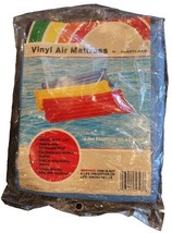 Vintage Heartland Inflatable Air Mat Blue Vinyl Pool Float New In Package  - $89.61 MXN
