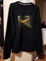  Nike Men’s Black Long Sleeve Sweater Small  - $42.99