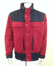 Tommy Hilfiger Men&#39;s Fleece Lined Red Box Logo Full Zip Spell Out Coat S... - $13.85