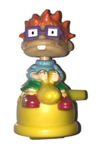 Rugrats Jumpin&#39; Chuckie wind-up toy loose Burger King 1998 Nickelodeon - $2.47