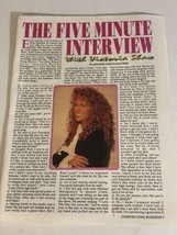 Victoria Shaw Vintage One Page Article The Five Minute Interview AR1 - $6.92