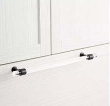 New 18&quot; Matte Black Beryn Acrylic Appliance Pull By Signature Hardware - £86.26 GBP