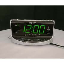 SONY Dream Machine Large Display Clock Am/FM Radio Dual Alarm ICF-C492 - £63.71 GBP