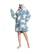 Plush Winter Coat Oversized Hoodies Blanket Hoodie Wearable Tv Women Swe... - £114.13 GBP